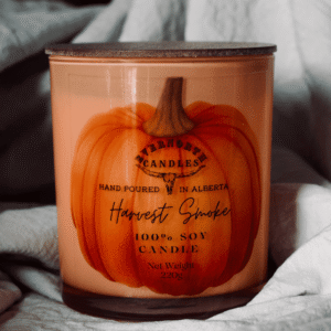 Harvest Smoke - Spiced Cinnamon & Citrus Soy Candle - Berry, Apple & Smoky Pecan Scent with Cedar & Vetiver